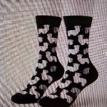 Alpaca Socks-Black/white